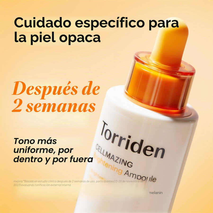 Ampolla Iluminadora Vitamina C Torriden Cellmazing con caja de cartón