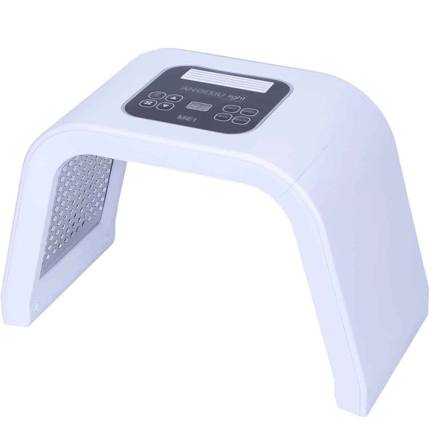 Mascarilla facial LED de 7 colores con gafas protectoras incluidas.