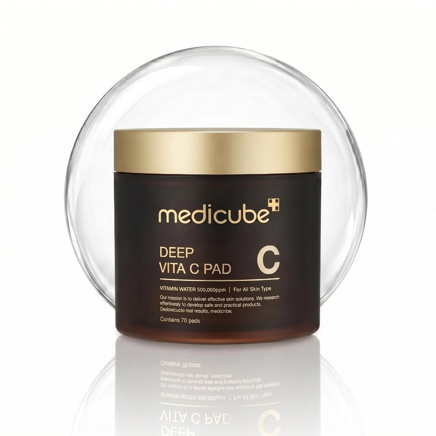 Discos Medicube Deep Vita C, bote frontal de 70 discos