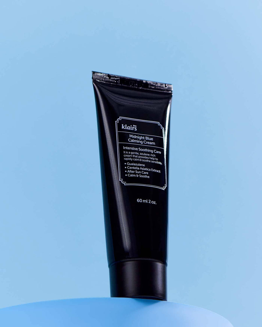Crema Calmante Azul Guaiazulena Klairs ingredientes destacados del producto.