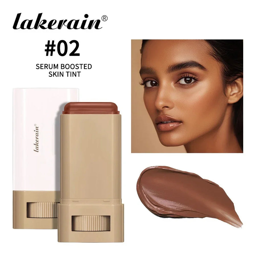 Stick de Base de Maquillaje con Sérum caja de presentación.