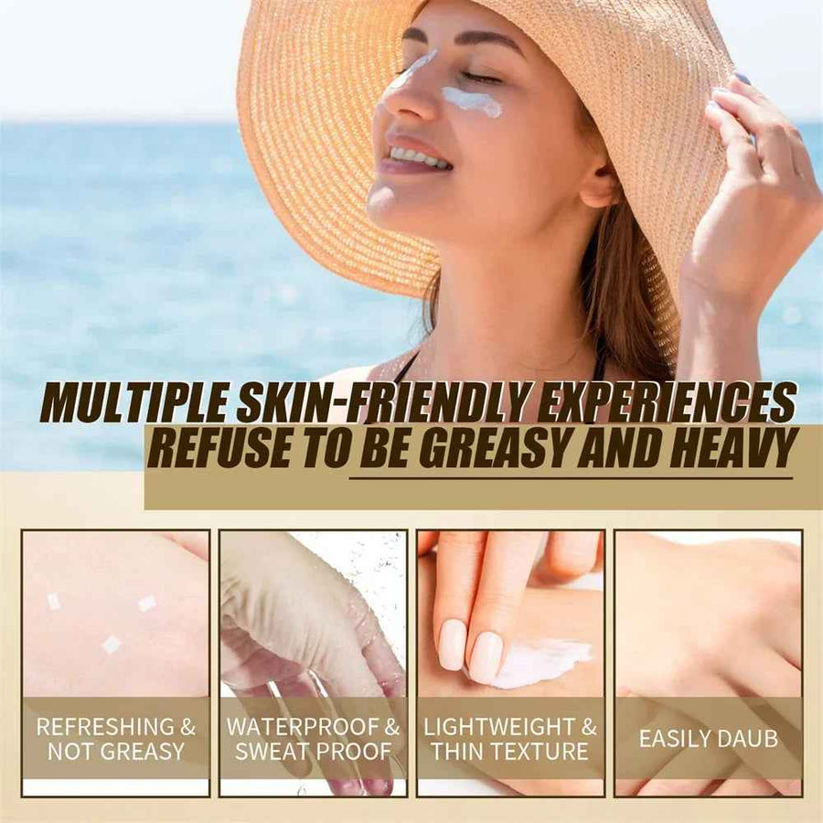 Crema Solar Facial SPF 50 con Arroz JAYSUING detalle del texto SPF50+ PA++++.