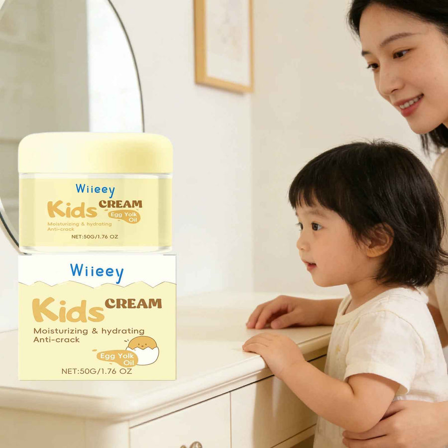 Crema Facial Infantil Hidratante Wiieey presentación frontal del producto.