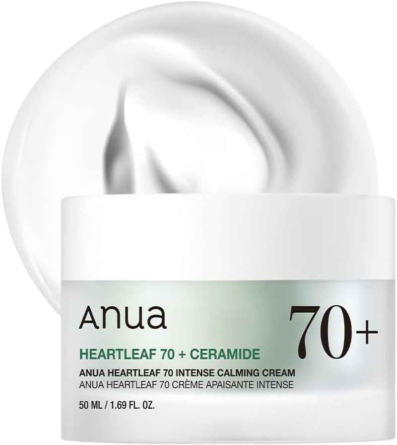 Crema calmante Heartleaf 70% Anua envase frontal de 50 ml.