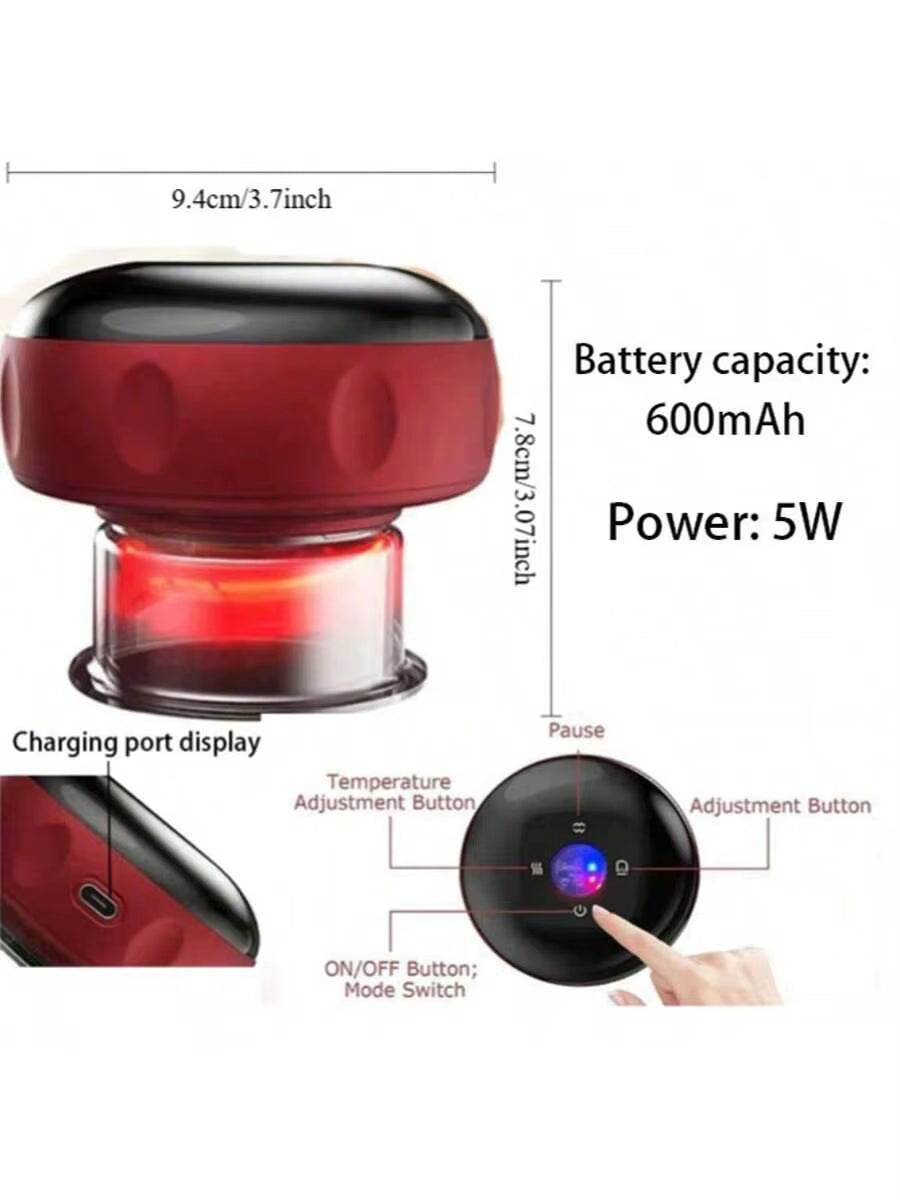 Ventosa Eléctrica de Masaje material ABS y TPR