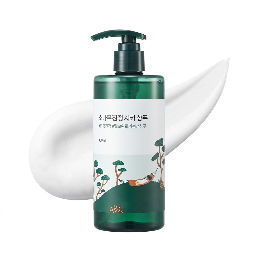 Champú Round Lab Pino Cica envase frontal de 400 ml