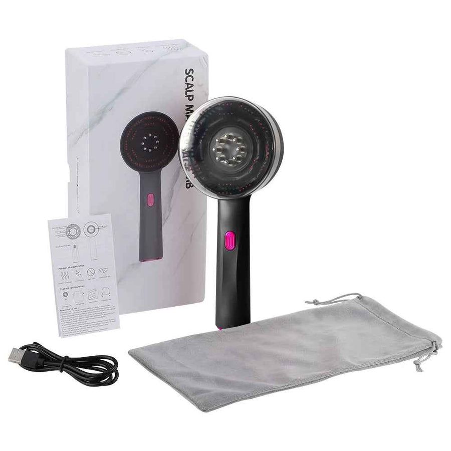 Red Light Scalp Massage Comb con Vibracion y Dispensador