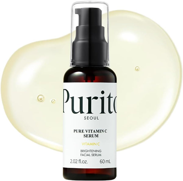 Sérum de Vitamina C Pura Purito envase ámbar frontal de 60 ml.