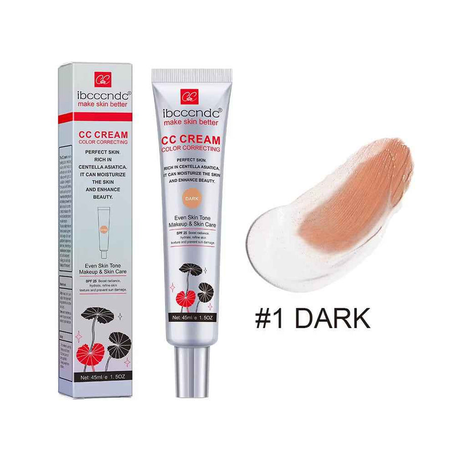 CC Cream Correctora con Centella Asiática 45 ml maquillaje facial de uso diario.