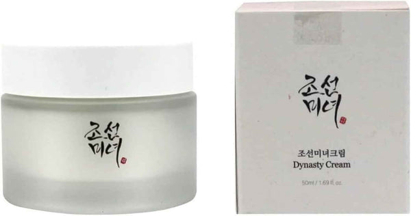 Kit Antiedad Beauty of Joseon: crema Dynasty Cream de 50 ml en su tarro junto a su caja