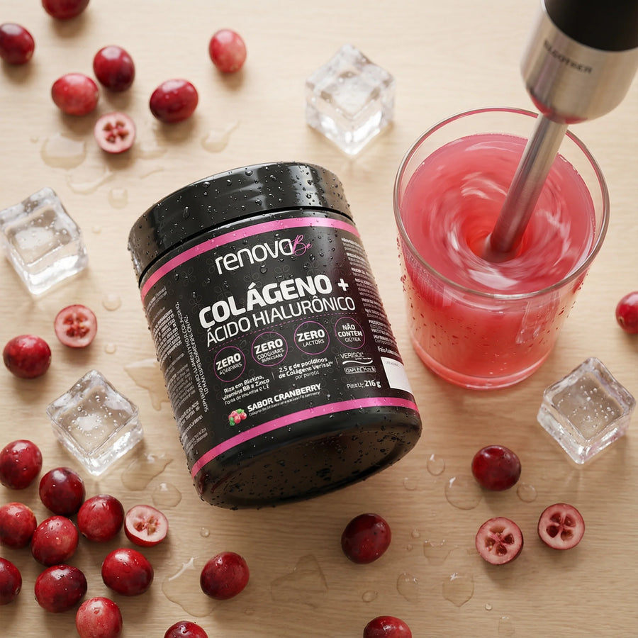 Colágeno Verisol Cranberry Renova Be ingredientes destacados.