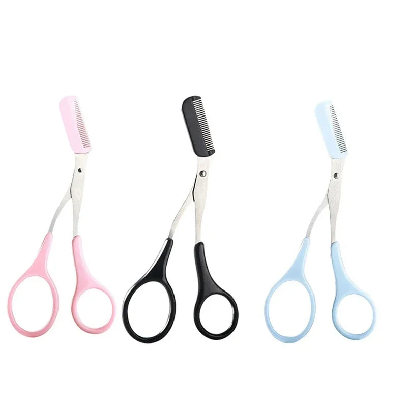 Tijeras para Cejas con Peine material de acero inoxidable