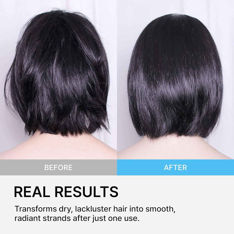 Tratamiento capilar de queratina Lador Perfect Hair Fill-Up textura cremosa sobre el cabello húmedo.