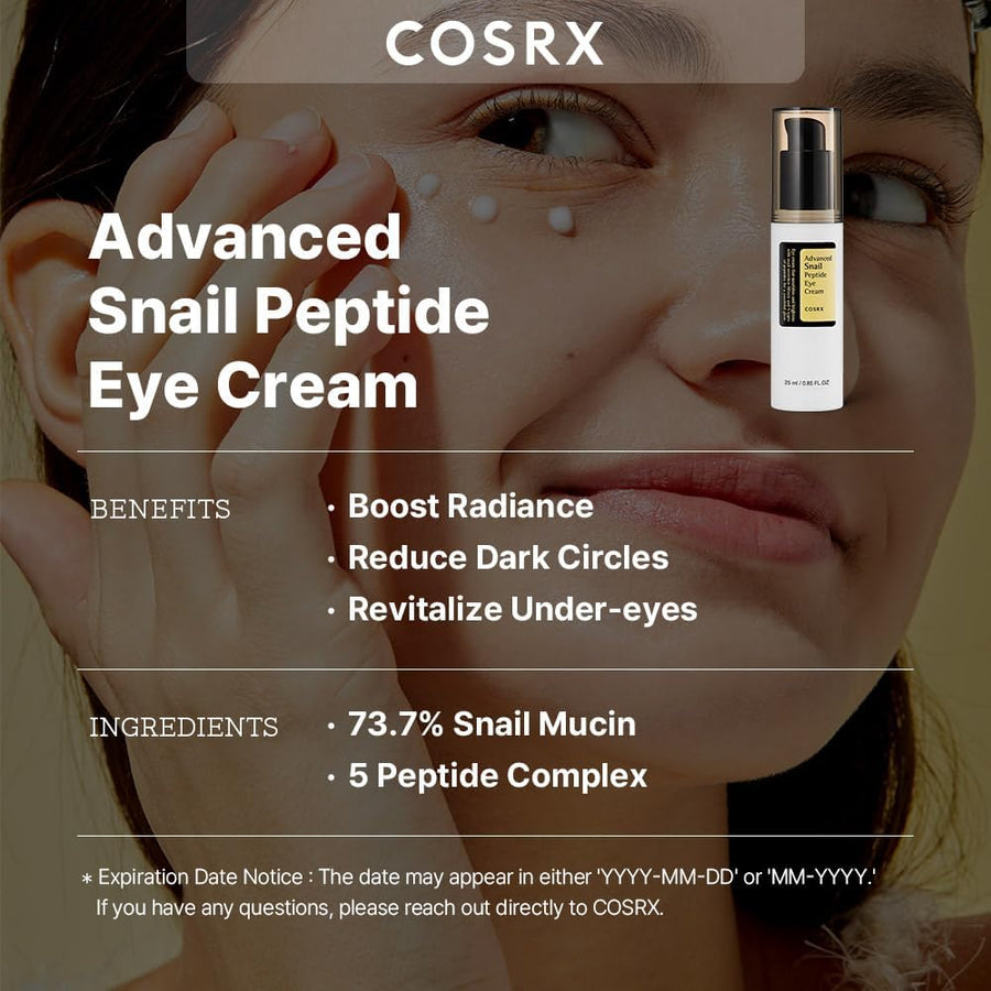 Crema Contorno de Ojos con Caracol COSRX textura nutritiva de la fórmula.