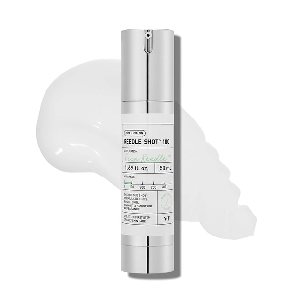 Ampolla CICA Reedle Shot 100 de VT Cosmetics envase frontal de 50 ml.