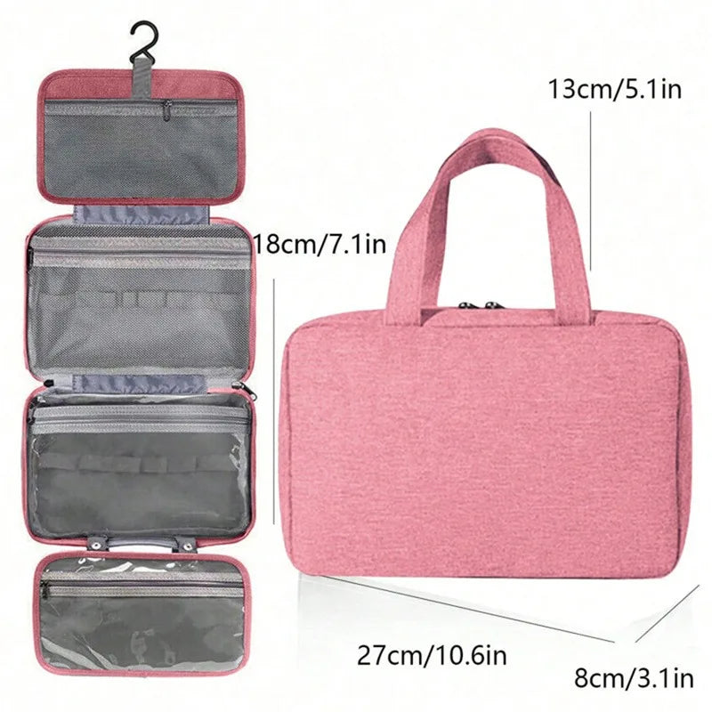 Neceser Colgante Impermeable de Viaje detalle del asa de transporte.
